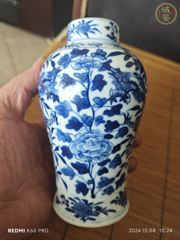 古玩陶瓷青花龍穿花雞腿瓶真品鑒賞圖