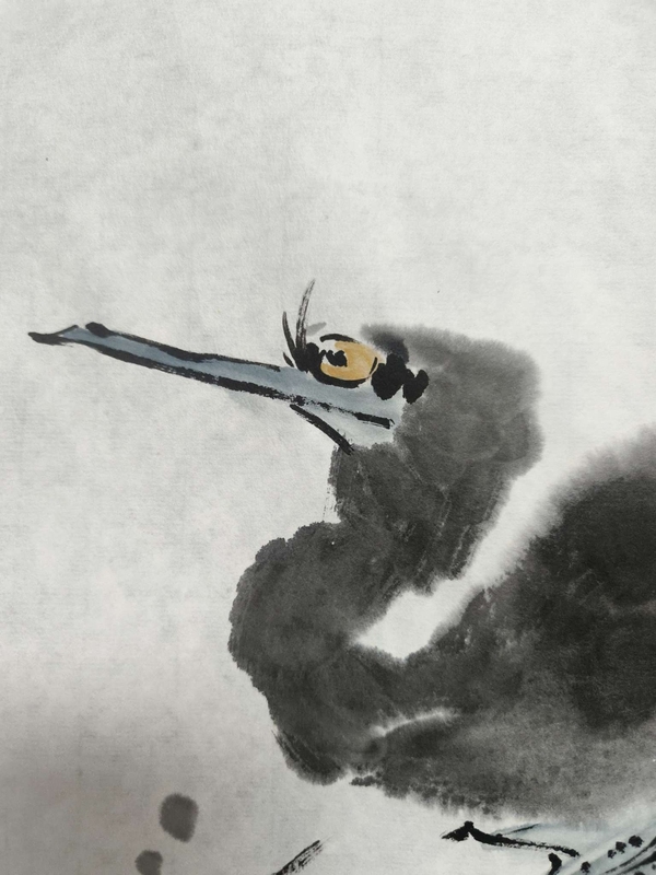 古玩字畫劉持昀老師精品真跡 鸕鶿拍賣,當前價格198元
