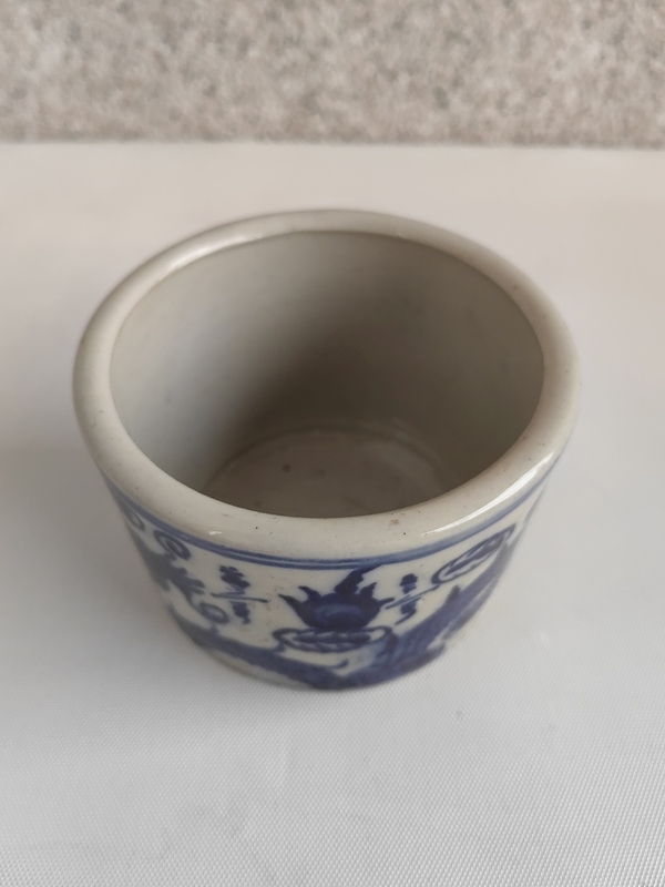 古玩陶瓷青花趕珠龍紋香爐拍賣,當前價格680元