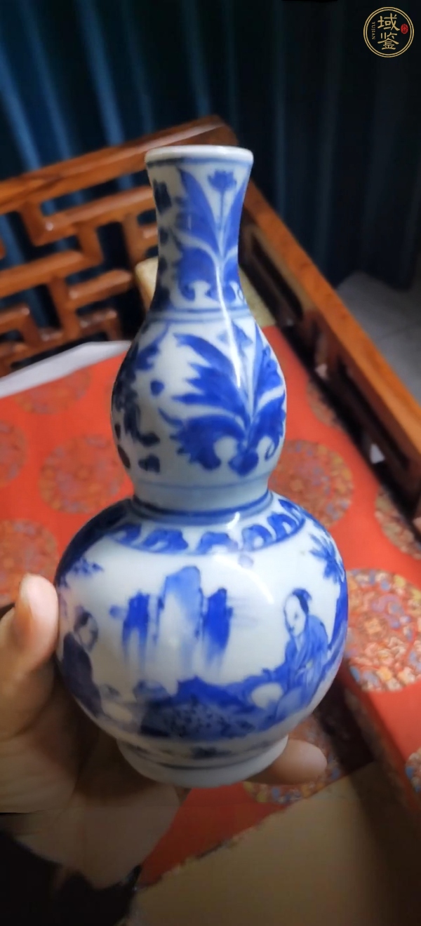 古玩陶瓷青花葫蘆瓶真品鑒賞圖