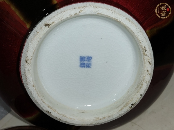 古玩陶瓷三色釉荸薺瓶真品鑒賞圖