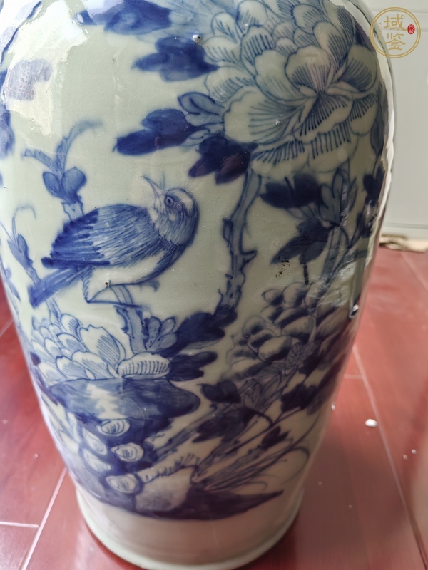 古玩陶瓷花鳥紋青花瓶真品鑒賞圖