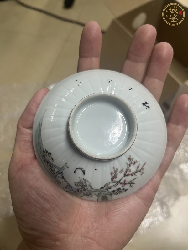 古玩陶瓷三才蓋碗真品鑒賞圖