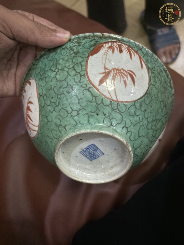 古玩陶瓷竹紋碗真品鑒賞圖