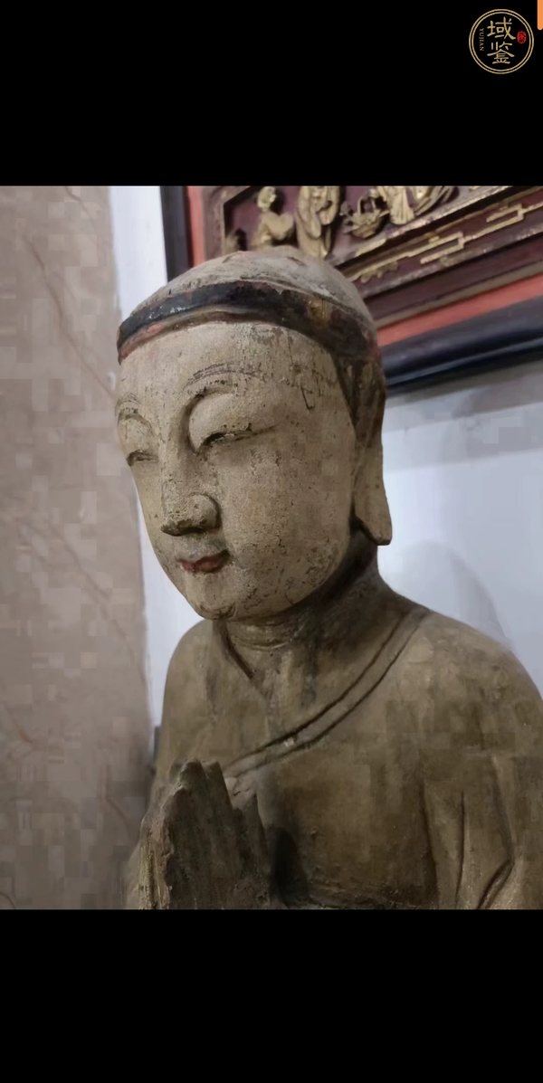 古玩雜項木雕觀音真品鑒賞圖