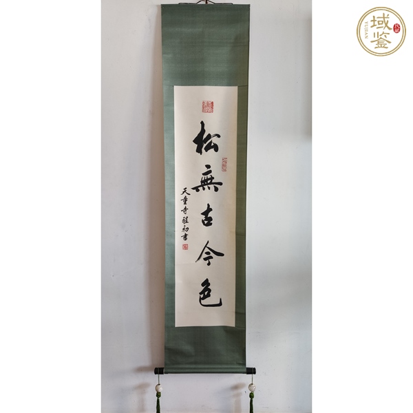 古玩字畫(huà)松無(wú)古今色真品鑒賞圖