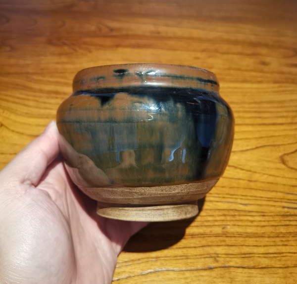 古玩陶瓷元兔毫釉茶入拍賣,當前價格888元