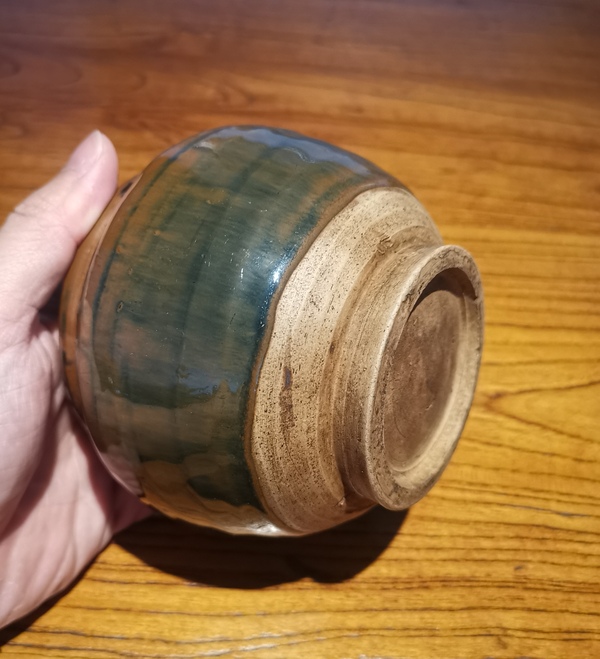 古玩陶瓷元兔毫釉茶入拍賣,當前價格888元