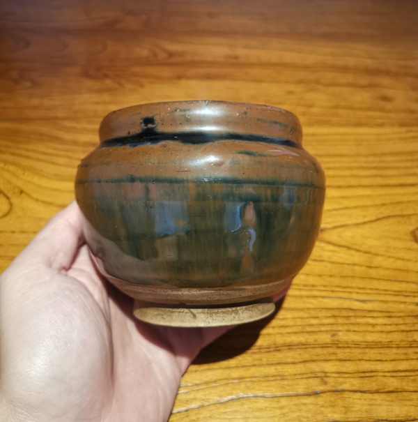 古玩陶瓷元兔毫釉茶入拍賣,當前價格888元