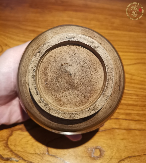 古玩陶瓷磁州窯兔毫釉茶入真品鑒賞圖