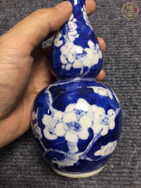 古玩陶瓷青花冰梅圖葫蘆瓶真品鑒賞圖