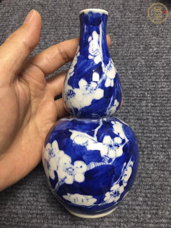 古玩陶瓷青花冰梅圖葫蘆瓶真品鑒賞圖