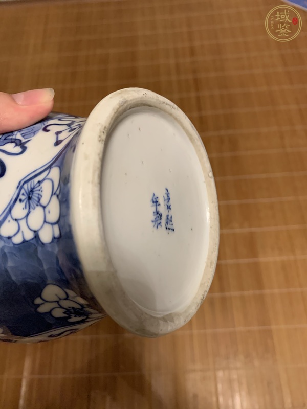 古玩陶瓷博古圖青花罐真品鑒賞圖