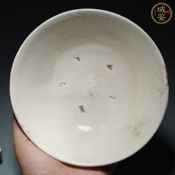 古玩陶瓷磁州窯白釉茶碗真品鑒賞圖