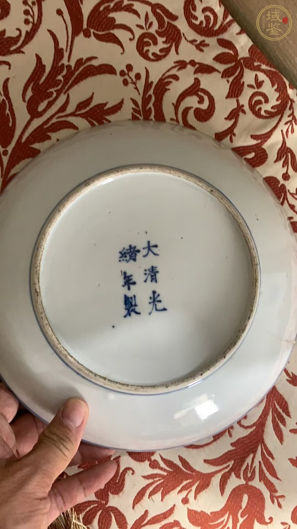 古玩陶瓷青花盤真品鑒賞圖