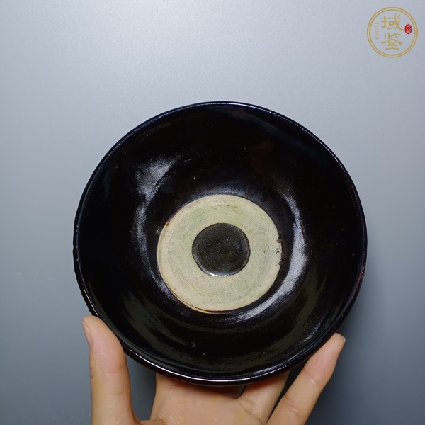 古玩陶瓷磁州窯黑釉茶碗真品鑒賞圖