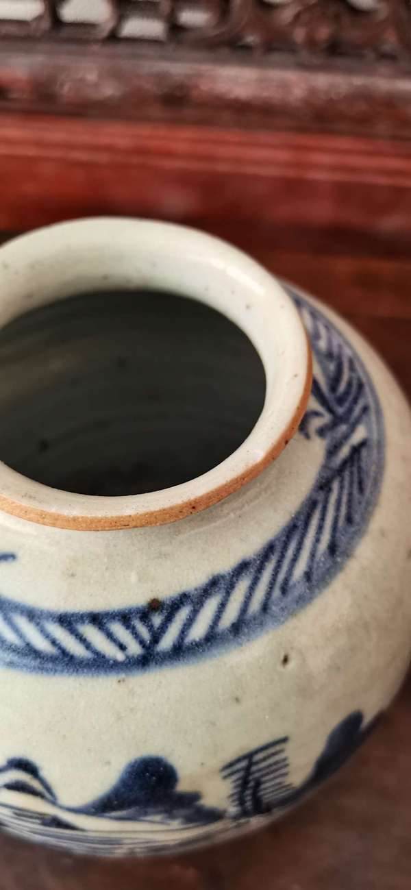 古玩陶瓷青花山水風景紋尊拍賣,當前價格2600元
