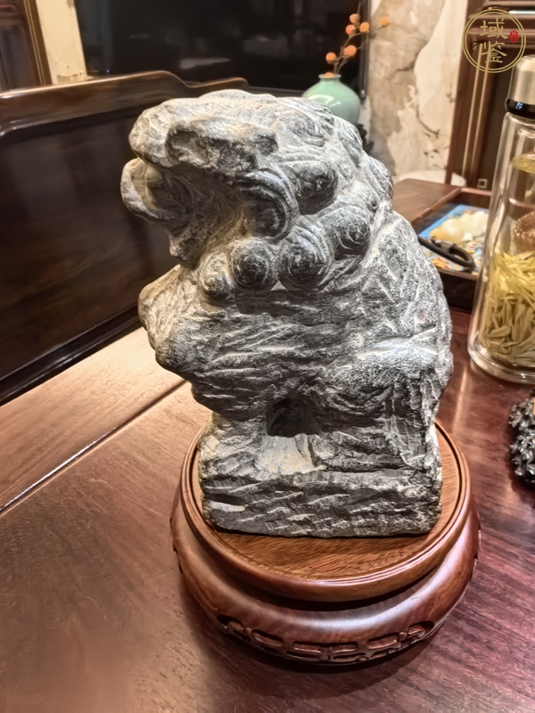 古玩雜項石獅子真品鑒賞圖
