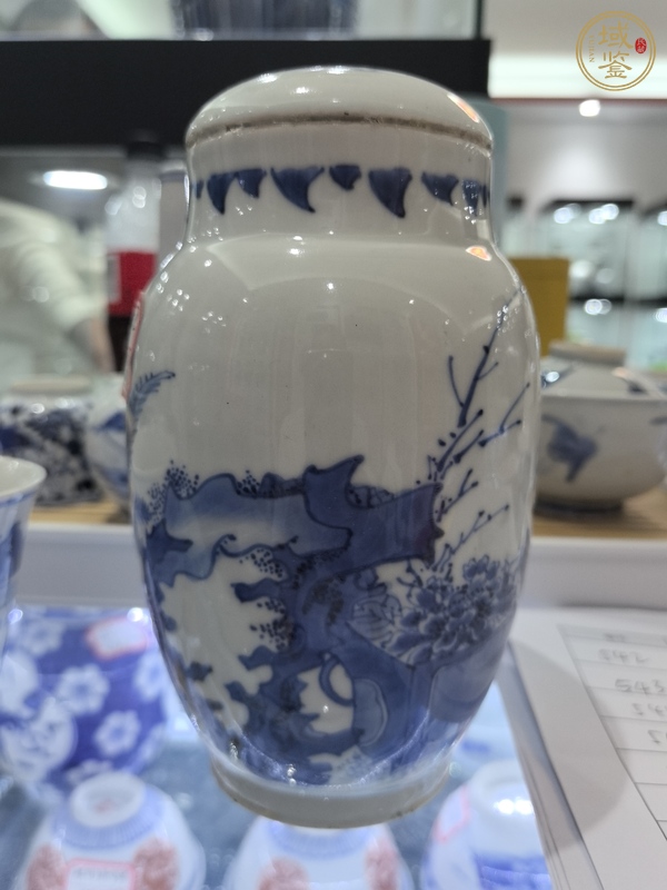 古玩陶瓷青花蓮子罐真品鑒賞圖