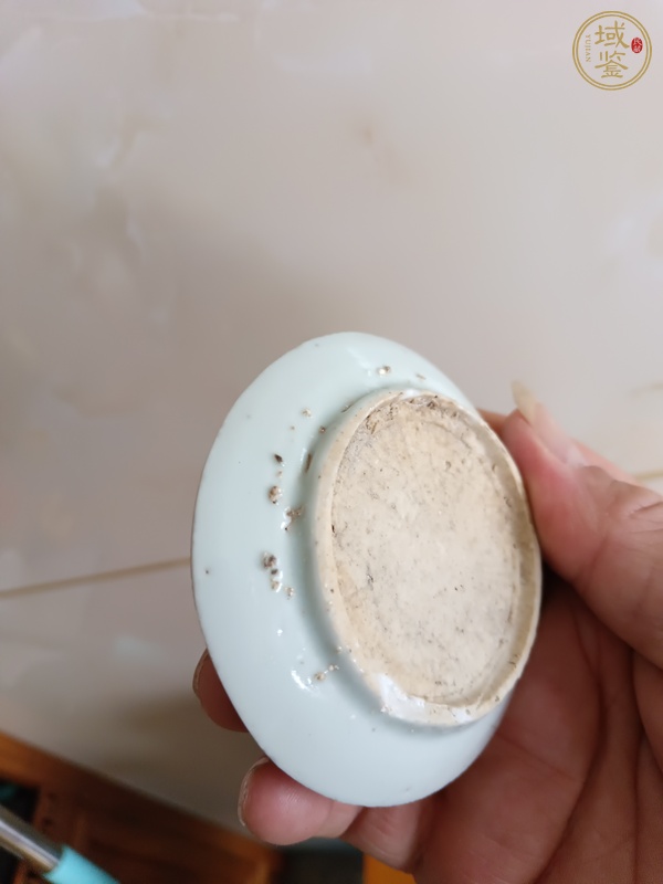 古玩陶瓷青花麒麟望月紋真品鑒賞圖