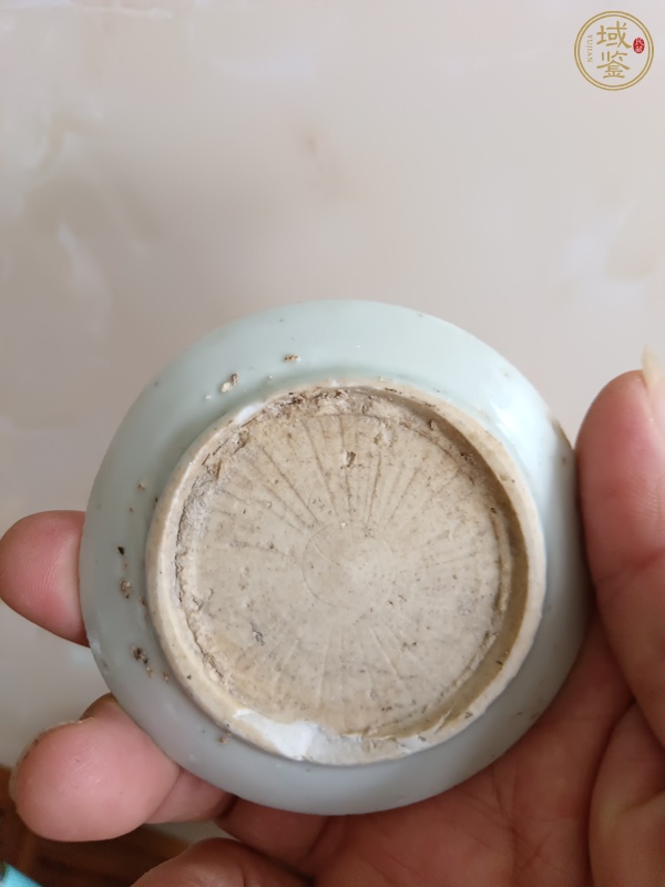 古玩陶瓷青花麒麟望月紋真品鑒賞圖