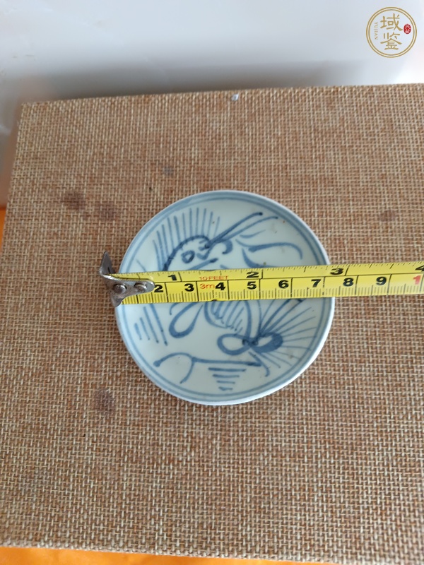 古玩陶瓷青花麒麟望月紋真品鑒賞圖