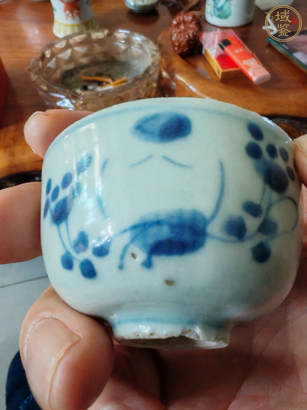 古玩陶瓷青花杯真品鑒賞圖