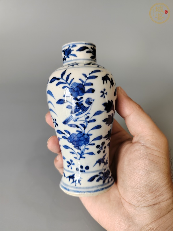 古玩陶瓷青花花鳥紋梅瓶真品鑒賞圖