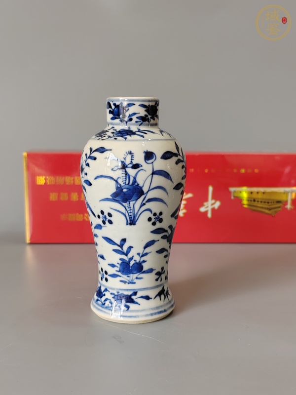 古玩陶瓷青花花鳥紋梅瓶真品鑒賞圖