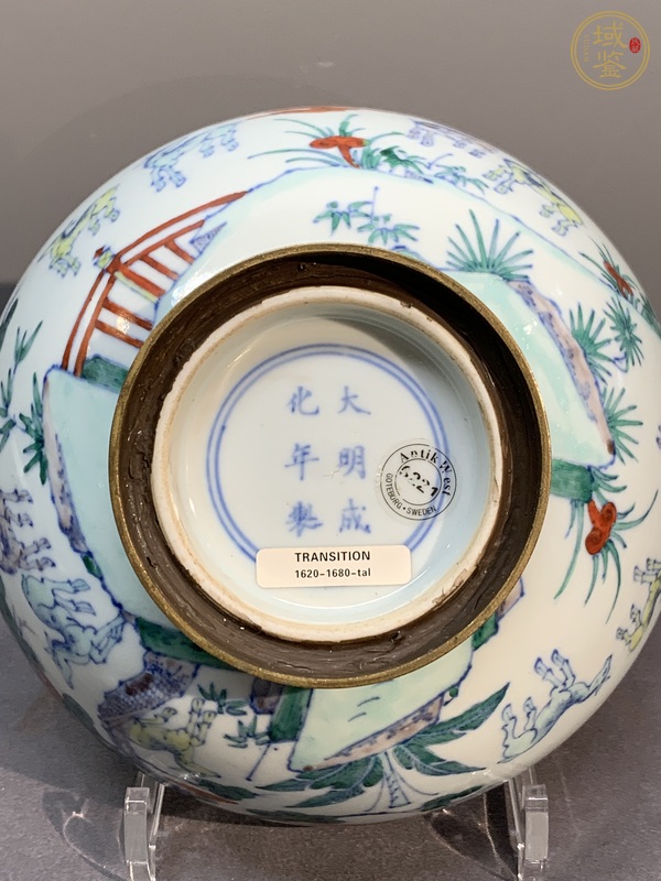 古玩陶瓷青花加彩碗真品鑒賞圖