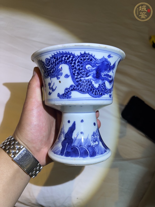 古玩陶瓷高足杯真品鑒賞圖