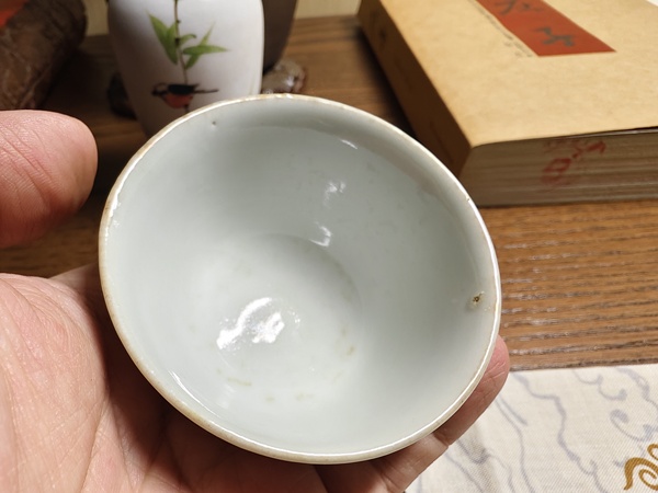 古玩陶瓷青花彩繪嬰戲圖茶杯拍賣，當(dāng)前價(jià)格580元