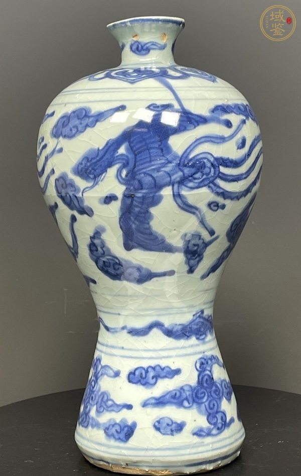 古玩陶瓷青花鳳紋梅瓶真品鑒賞圖