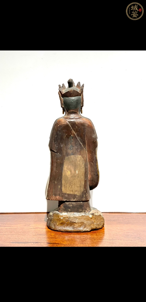 古玩雜項(xiàng)木雕金柒未來(lái)佛真品鑒賞圖