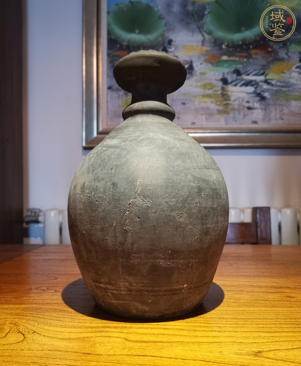 古玩陶瓷黑陶花灑真品鑒賞圖