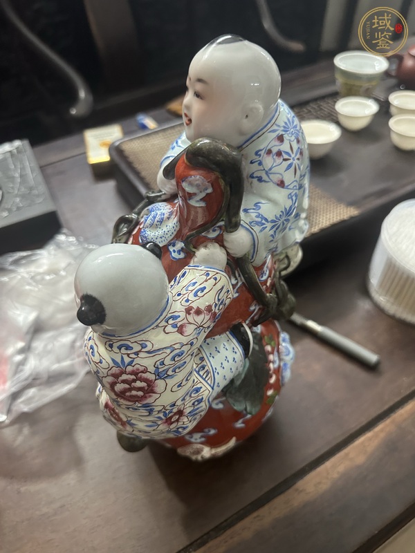 古玩陶瓷葫蘆娃塑像真品鑒賞圖