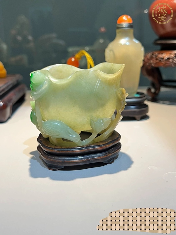 古玩玉器天然翡翠雕“水盂”真品鑒賞圖