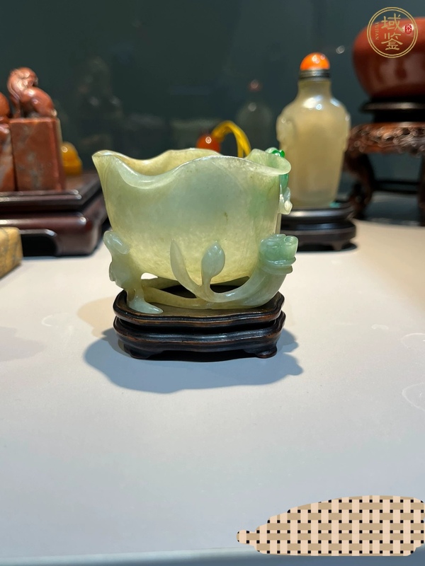 古玩玉器天然翡翠雕“水盂”真品鑒賞圖