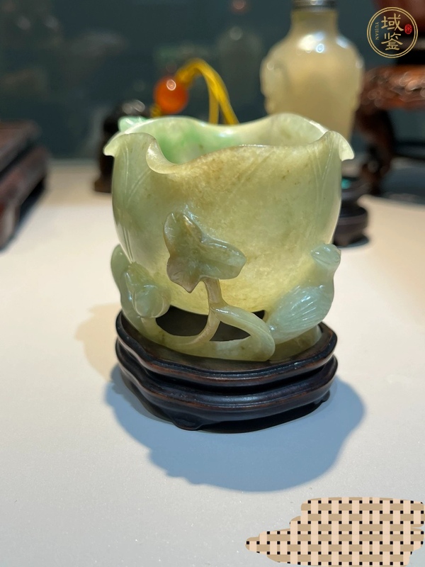 古玩玉器天然翡翠雕“水盂”真品鑒賞圖