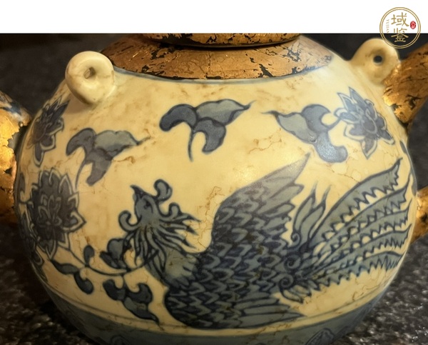 古玩陶瓷鳳紋執(zhí)壺真品鑒賞圖