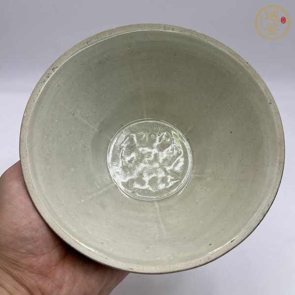 古玩陶瓷青白釉出筋雙魚(yú)碗真品鑒賞圖