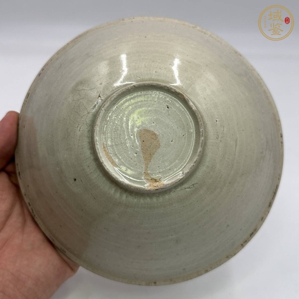古玩陶瓷青白釉出筋雙魚(yú)碗真品鑒賞圖