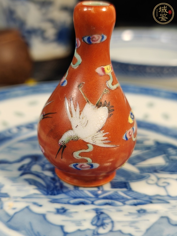 古玩陶瓷蒜頭瓶真品鑒賞圖