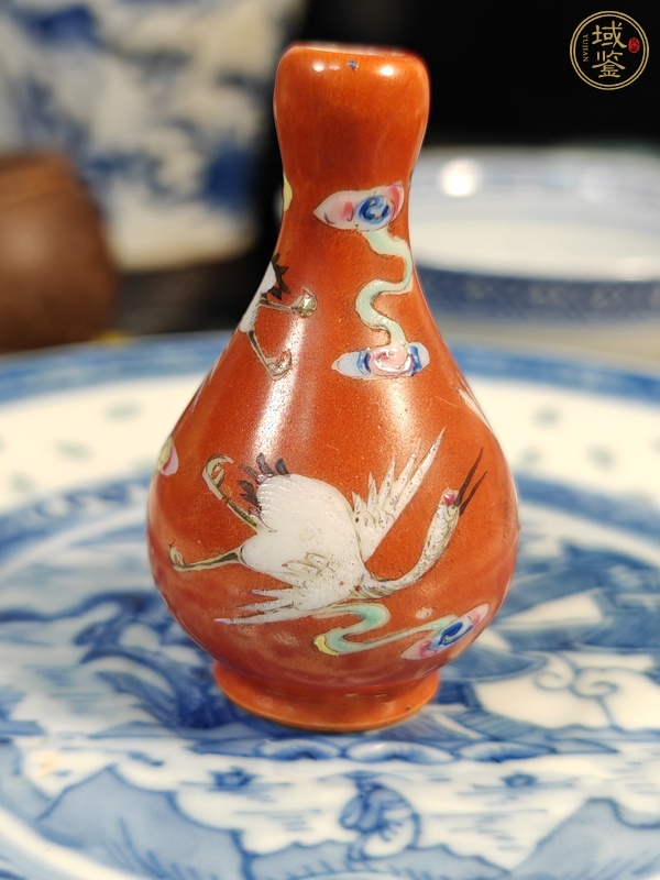 古玩陶瓷蒜頭瓶真品鑒賞圖