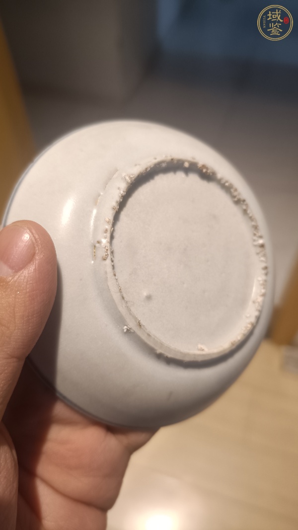 古玩陶瓷花鳥紋青花盤真品鑒賞圖