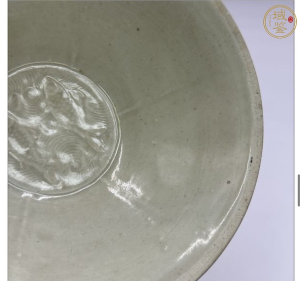古玩陶瓷青白釉出筋雙魚(yú)碗真品鑒賞圖