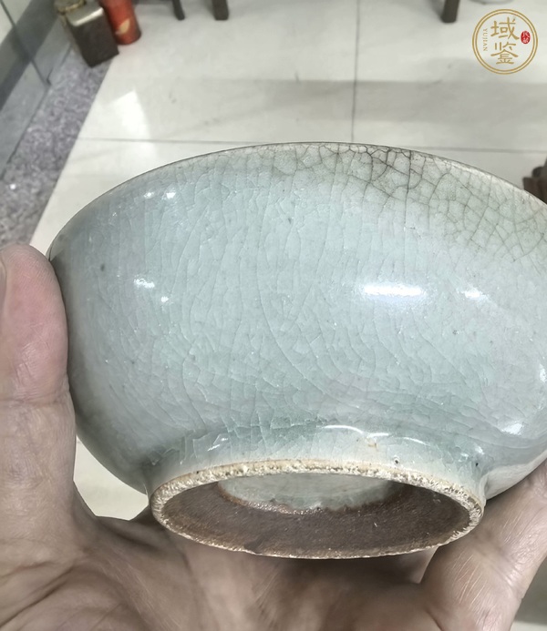 古玩陶瓷郎綠釉水洗真品鑒賞圖