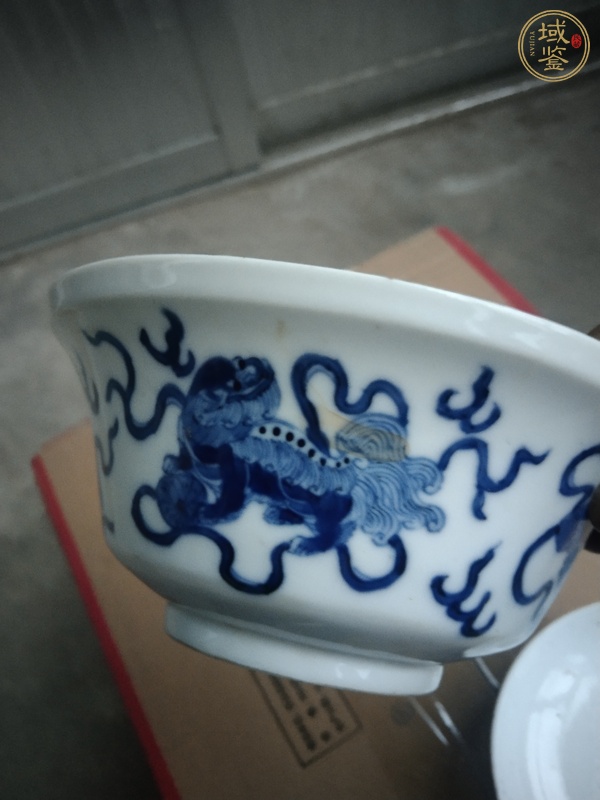 古玩陶瓷青花蓋碗真品鑒賞圖