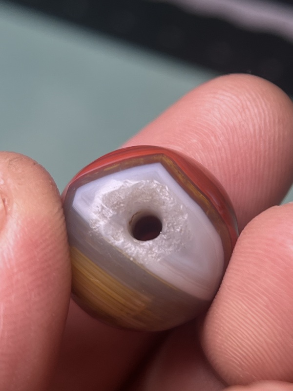 古玩玉器戰國紅縞瑪瑙珠拍賣,當前價格18800元