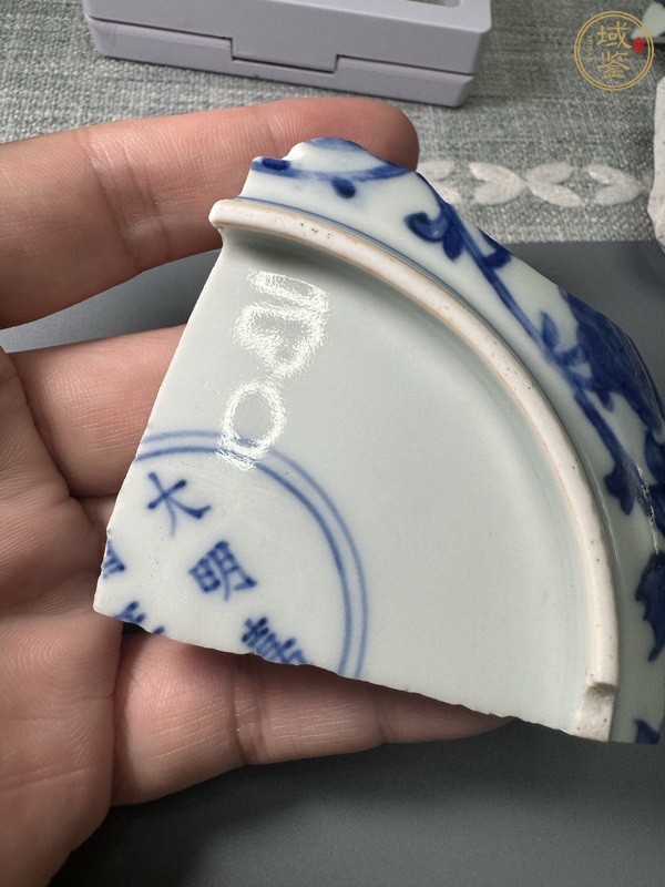 古玩陶瓷青花瓷片真品鑒賞圖